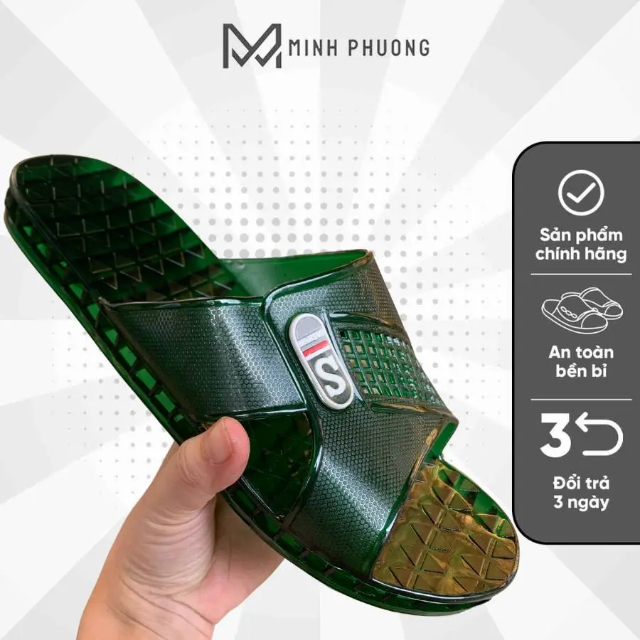 Dép nhựa trong suốt mang trong nhà cho nam