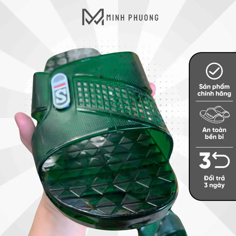 Dép nhựa trong suốt mang trong nhà cho nam