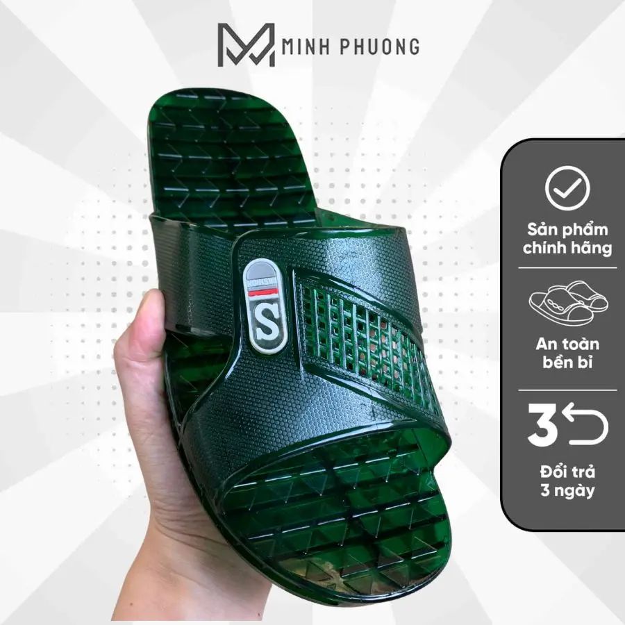 Dép nhựa trong suốt mang trong nhà cho nam