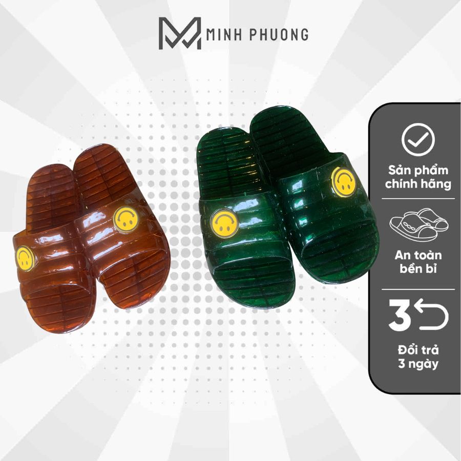Dép Mặt Cười Nhựa Trong Minh Phương– Dép mang trong nhà chống trơn trượt tiết kiệm 16% - Hình ảnh 11