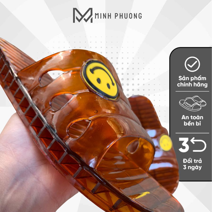Dép Mặt Cười Nhựa Trong Minh Phương– Dép mang trong nhà chống trơn trượt tiết kiệm 16% - Hình ảnh 7