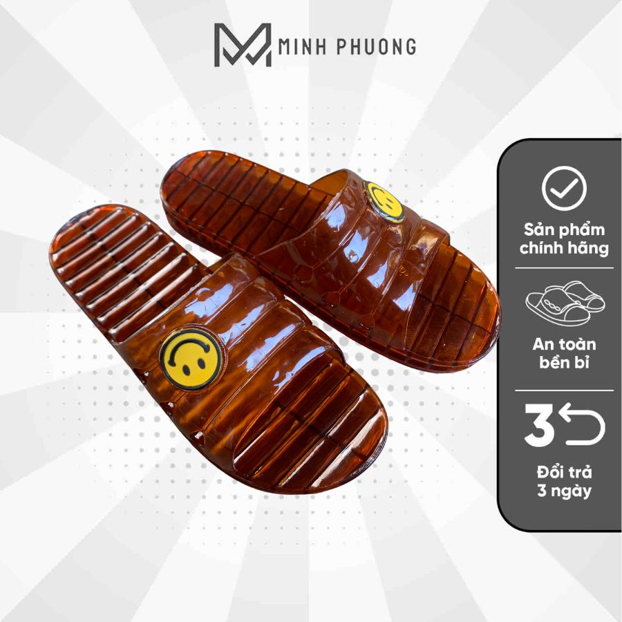 Dép Mặt Cười Nhựa Trong Minh Phương– Dép mang trong nhà chống trơn trượt tiết kiệm 16% - Hình ảnh 5