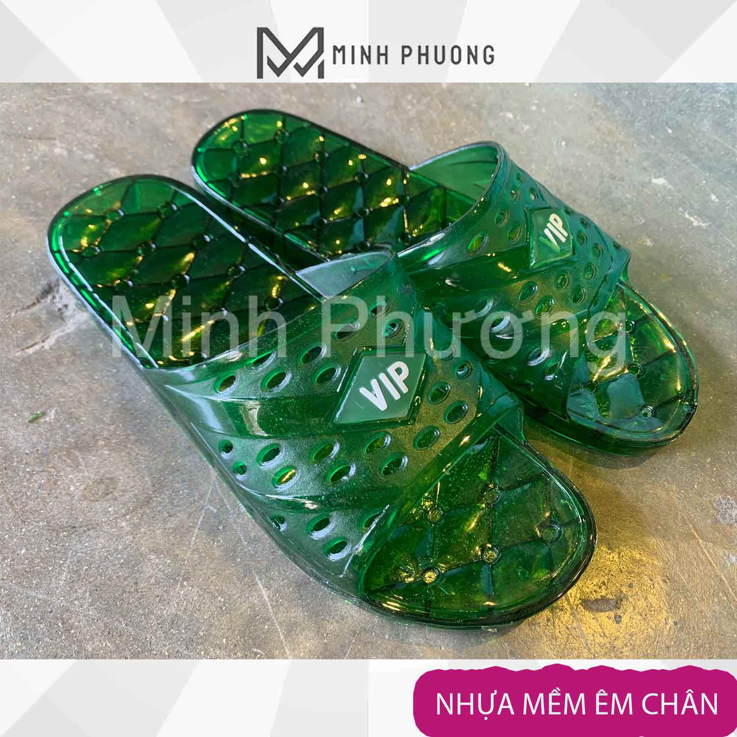 Dép Vip Nhựa Trong mang trong nhà Minh Phương - Hình ảnh 6