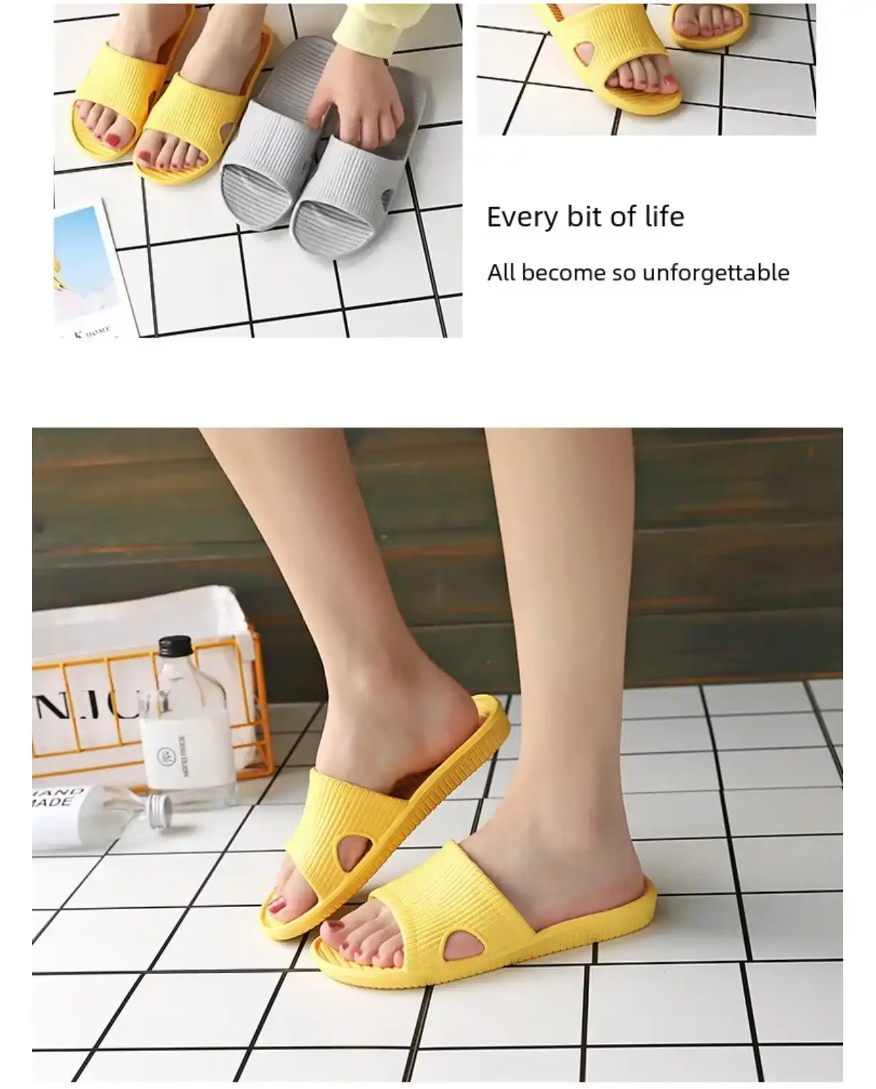 Dép Đi Trong Nhà Unisex Siêu Nhẹ – Êm Ái & Thời Trang Tiết kiệm 27% - Hình ảnh 4